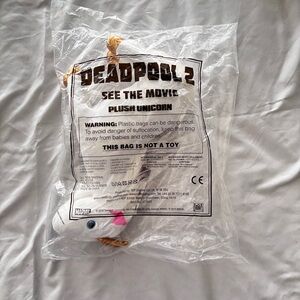 Official Deadpool 2 See the Movie Plush Unicorn NWT